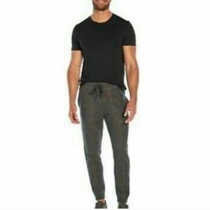 NWT, Banana Republic Men's Large black/white brushed waffle jogger